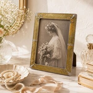 Vintage Ornate 5x7 Picture Frame Romantic Vanity Cottage Decor